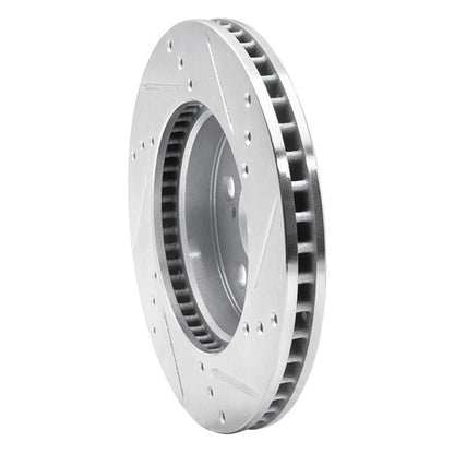 R1 Concepts Toyota Prius Front Left Drilled & Slotted Silver Brake Rotor (Part Number: rncEDZ - 76151L) | rncEDZ - 76151L - JDMuscleSPK987665