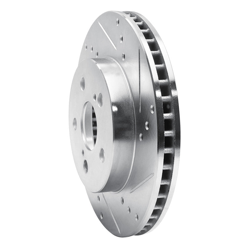 R1 Concepts Toyota Prius Front Right Drilled & Slotted Brake Rotor - Silver Finish | rncEDZ - 76151R - JDMuscleSPK987666