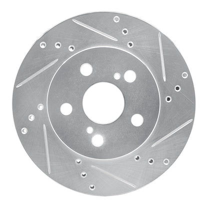 R1 Concepts Toyota Prius Front Right Drilled & Slotted Brake Rotor - Silver Finish | rncEDZ - 76151R - JDMuscleSPK987666