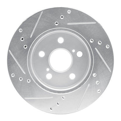 R1 Concepts Toyota Prius Front Right Drilled & Slotted Brake Rotor - Silver Finish | rncEDZ - 76151R - JDMuscleSPK987666