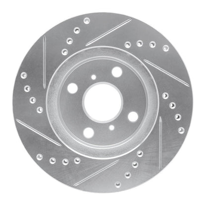 R1 Concepts Toyota Prius Front Right Drilled & Slotted Silver Brake Rotor (Part rncEDZ - 76074R) | rncEDZ - 76074R - JDMuscleSPK987566