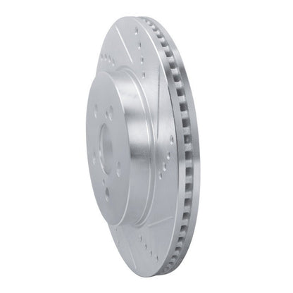 R1 Concepts Toyota Prius Prime Front Right Drilled & Slotted Silver Brake Rotor (Part rncEDZ - 76155R) | rncEDZ - 76155R - JDMuscleSPK987674