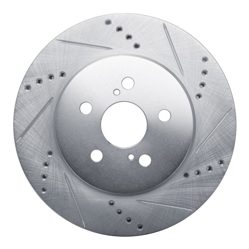 R1 Concepts Toyota Prius Prime Front Right Drilled & Slotted Silver Brake Rotor (Part rncEDZ - 76155R) | rncEDZ - 76155R - JDMuscleSPK987674