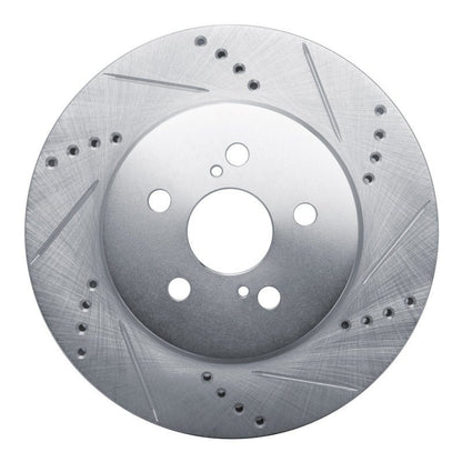 R1 Concepts Toyota Prius Prime Front Right Drilled & Slotted Silver Brake Rotor (Part rncEDZ - 76155R) | rncEDZ - 76155R - JDMuscleSPK987674