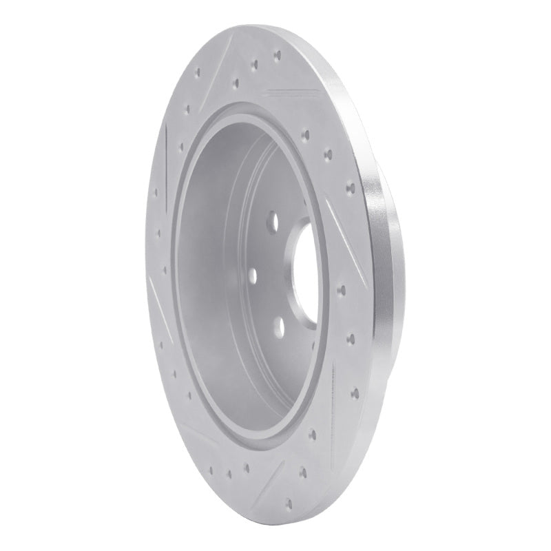 R1 Concepts Toyota Prius V Rear Right Drilled & Slotted Brake Rotor - Silver | rncEDZ - 76089R - JDMuscleSPK987580
