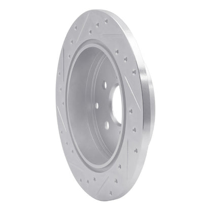 R1 Concepts Toyota Prius V Rear Right Drilled & Slotted Brake Rotor - Silver | rncEDZ - 76089R - JDMuscleSPK987580