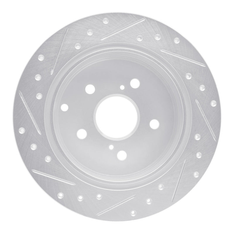 R1 Concepts Toyota Prius V Rear Right Drilled & Slotted Brake Rotor - Silver | rncEDZ - 76089R - JDMuscleSPK987580