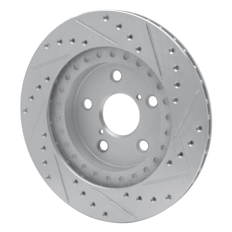 R1 Concepts Toyota RAV4 Front Left Drilled & Slotted Silver Brake Rotor - Part rncEDZ - 76122L | rncEDZ - 76122L - JDMuscleSPK987637