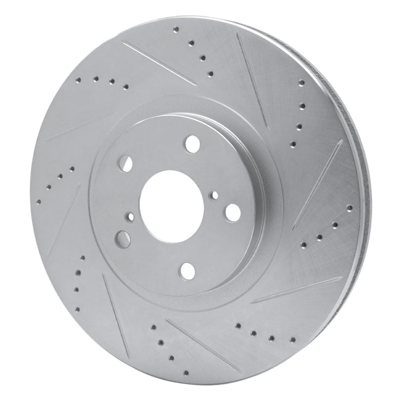 R1 Concepts Toyota Supra 1993 - 1998 Right Front Drilled and Slotted Silver Brake Rotor | rncEDZ - 76063D - JDMuscleSPK987550