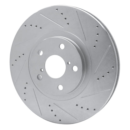 R1 Concepts Toyota Supra 1993 - 1998 Right Front Drilled and Slotted Silver Brake Rotor | rncEDZ - 76063D - JDMuscleSPK987550