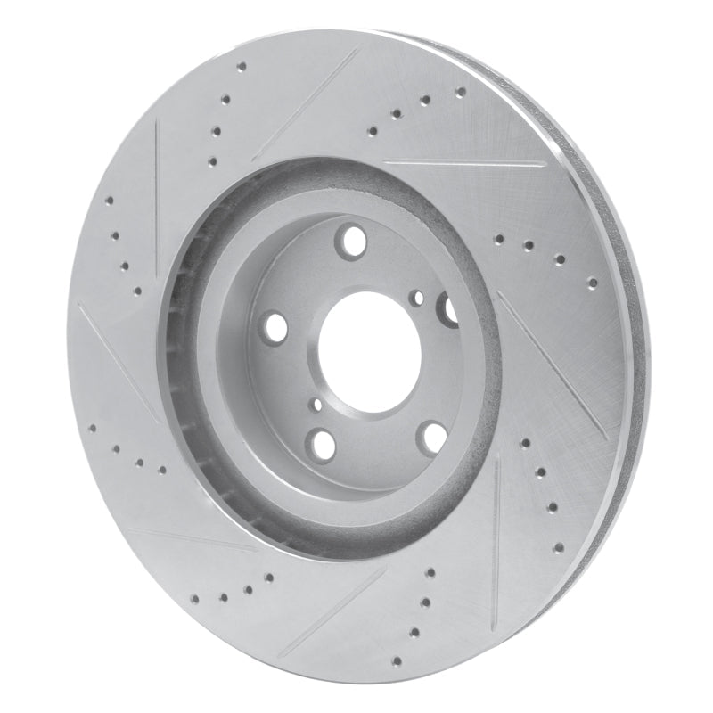 R1 Concepts Toyota Supra 1993 - 1998 Right Front Drilled and Slotted Silver Brake Rotor | rncEDZ - 76063D - JDMuscleSPK987550