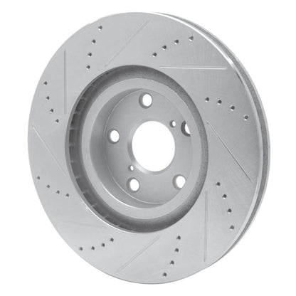 R1 Concepts Toyota Supra 1993 - 1998 Right Front Drilled and Slotted Silver Brake Rotor | rncEDZ - 76063D - JDMuscleSPK987550