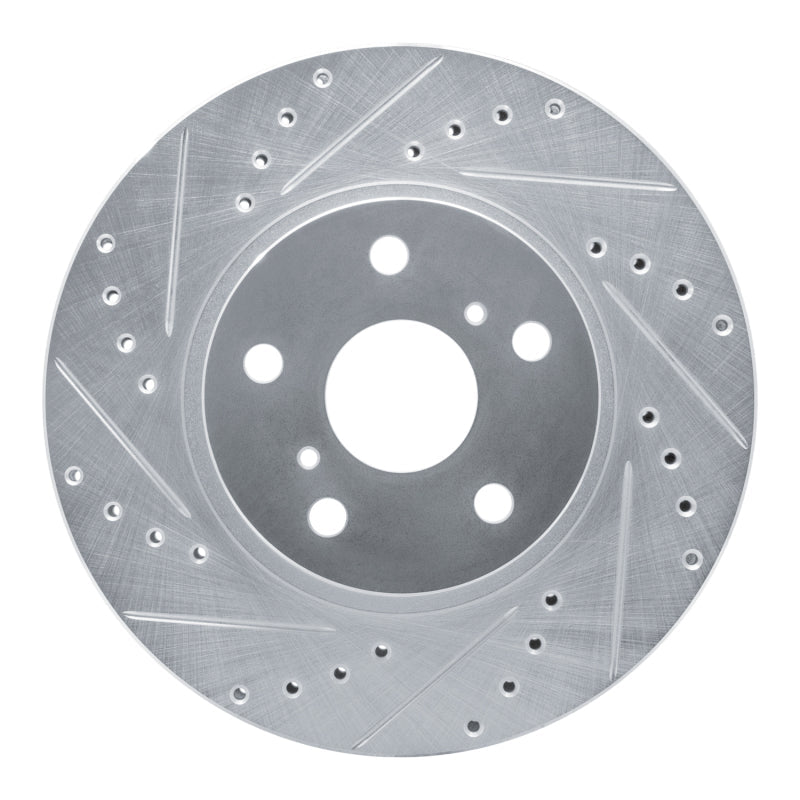 R1 Concepts Toyota Supra Front Left Drilled & Slotted Silver Brake Rotor (Part Number: RNCEDZ - 76028L) | rncEDZ - 76028L - JDMuscleSPK987499