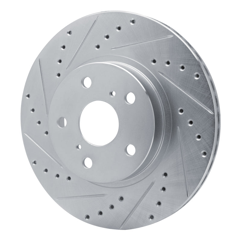 R1 Concepts Toyota Supra Front Left Drilled & Slotted Silver Brake Rotor (Part Number: RNCEDZ - 76028L) | rncEDZ - 76028L - JDMuscleSPK987499