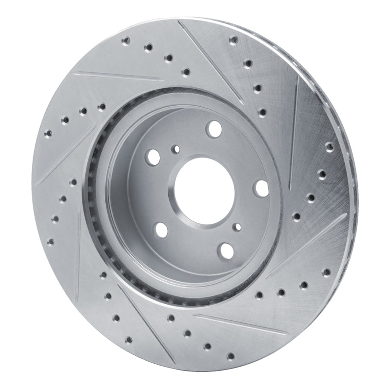 R1 Concepts Toyota Supra Front Left Drilled & Slotted Silver Brake Rotor (Part Number: RNCEDZ - 76028L) | rncEDZ - 76028L - JDMuscleSPK987499