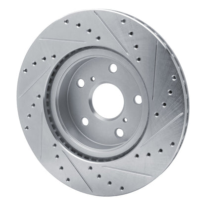 R1 Concepts Toyota Supra Front Left Drilled & Slotted Silver Brake Rotor (Part Number: RNCEDZ - 76028L) | rncEDZ - 76028L - JDMuscleSPK987499
