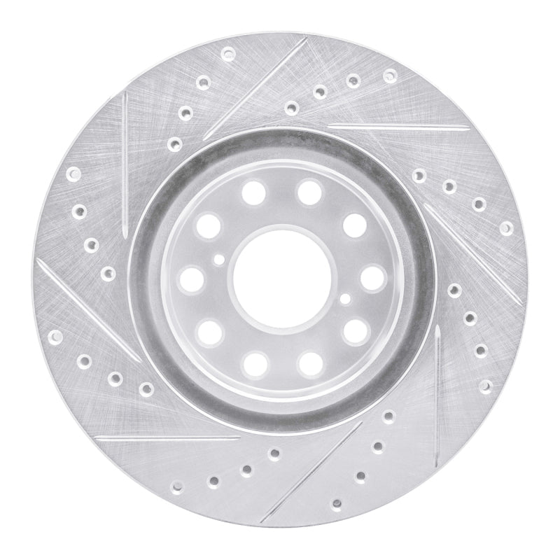 R1 Concepts Toyota Supra Front Right Drilled & Slotted Silver Brake Rotor - Part RNCEDZ - 76061R | rncEDZ - 76061R - JDMuscleSPK987548