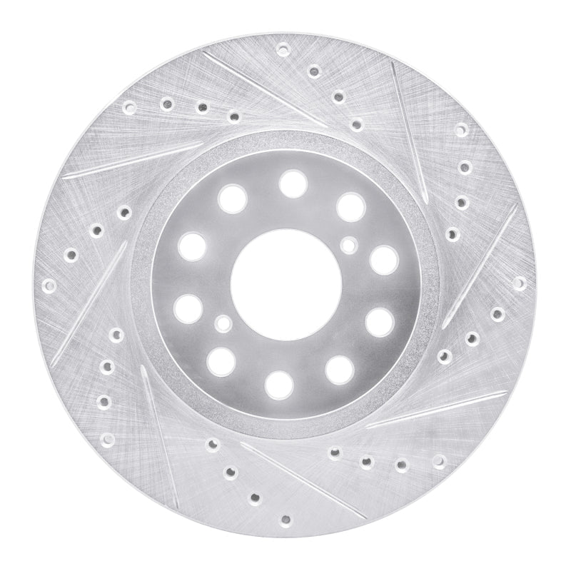 R1 Concepts Toyota Supra Front Right Drilled & Slotted Silver Brake Rotor - Part RNCEDZ - 76061R | rncEDZ - 76061R - JDMuscleSPK987548