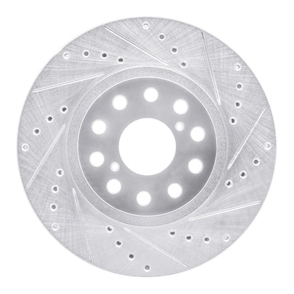 R1 Concepts Toyota Supra Front Right Drilled & Slotted Silver Brake Rotor - Part RNCEDZ - 76061R | rncEDZ - 76061R - JDMuscleSPK987548