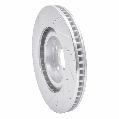 R1 Concepts Toyota Supra Left Front Drilled & Slotted Silver Brake Rotor (Part Number: rncEDZ - 76062D) | rncEDZ - 76062D - JDMuscleSPK987549