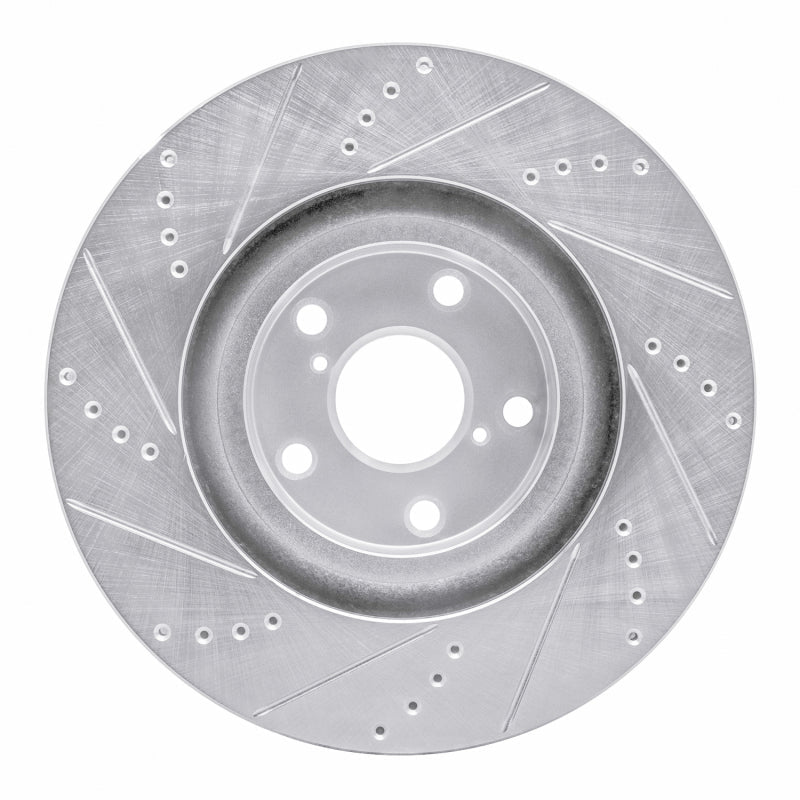R1 Concepts Toyota Supra Left Front Drilled & Slotted Silver Brake Rotor (Part Number: rncEDZ - 76062D) | rncEDZ - 76062D - JDMuscleSPK987549