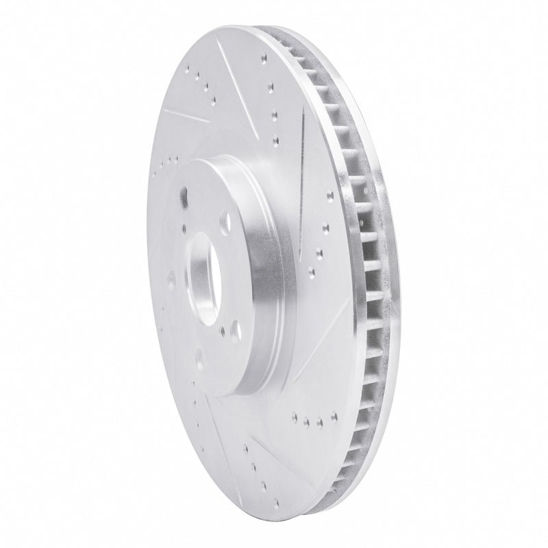 R1 Concepts Toyota Supra Left Front Drilled & Slotted Silver Brake Rotor (Part Number: rncEDZ - 76062D) | rncEDZ - 76062D - JDMuscleSPK987549