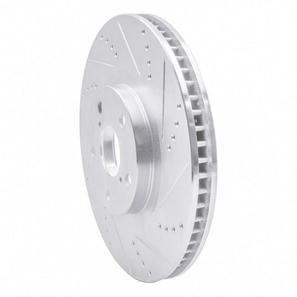 R1 Concepts Toyota Supra Left Front Drilled & Slotted Silver Brake Rotor (Part Number: rncEDZ - 76062D) | rncEDZ - 76062D - JDMuscleSPK987549