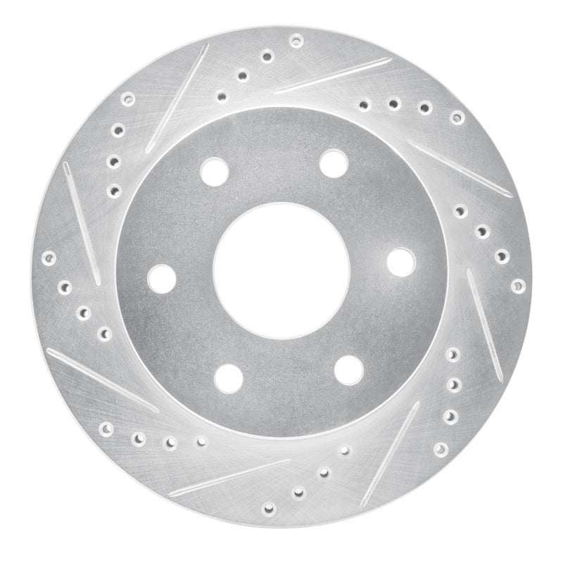 R1 Concepts Toyota T100 1993 - 1998 Front Left Drilled and Slotted Brake Rotor - Silver Finish | rncEDZ - 76119L - JDMuscleSPK987635