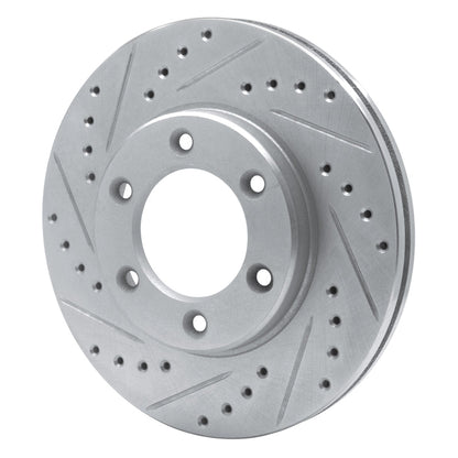 R1 Concepts Toyota T100 1993 - 1998 Front Left Drilled & Slotted Silver Brake Rotor | rncEDZ - 76118L - JDMuscleSPK987633