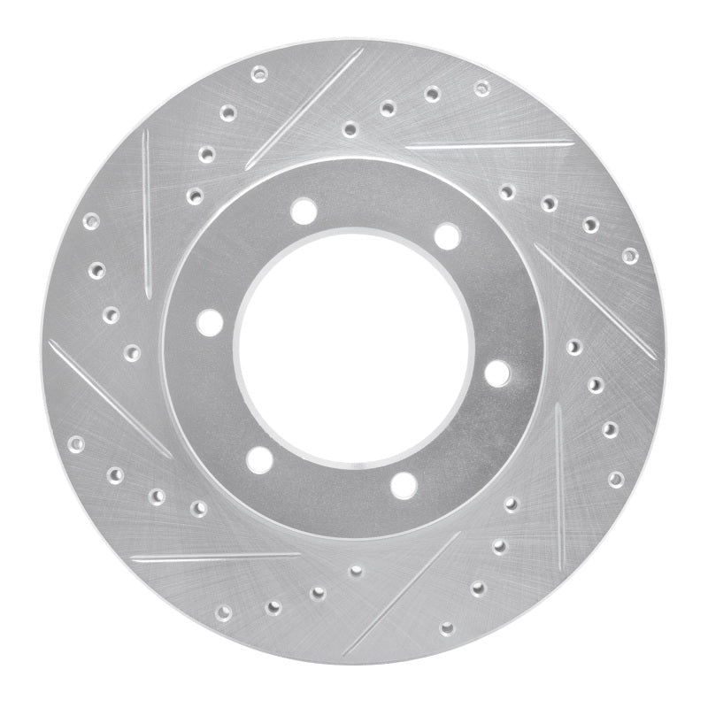 R1 Concepts Toyota T100 Front Left Drilled & Slotted Silver Brake Rotor (Part Number: RNCEDZ - 76115L) | rncEDZ - 76115L - JDMuscleSPK987627