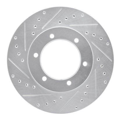 R1 Concepts Toyota T100 Front Left Drilled & Slotted Silver Brake Rotor (Part Number: RNCEDZ - 76115L) | rncEDZ - 76115L - JDMuscleSPK987627