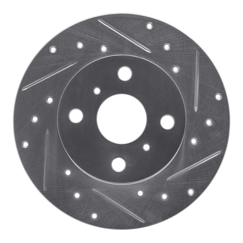R1 Concepts Toyota Tercel 1983 - 1990 Front Right Drilled & Slotted Silver Brake Rotor | rncEDZ - 76017R - JDMuscleSPK987482