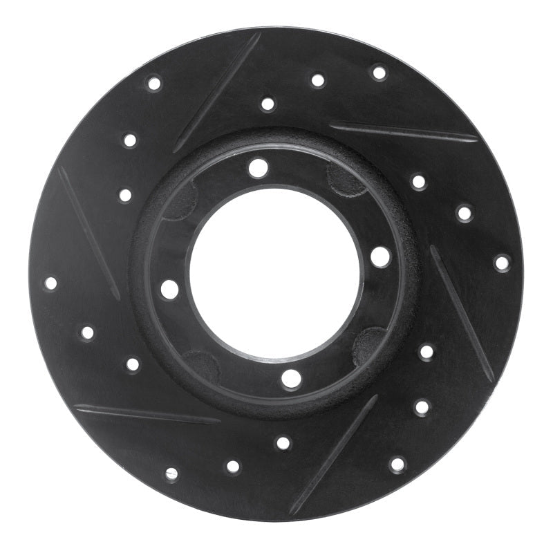 R1 Concepts Toyota Tercel Front Left Drilled & Slotted Black Brake Rotor (Part rncECB - 76003L) | rncECB - 76003L - JDMuscleSPK983637