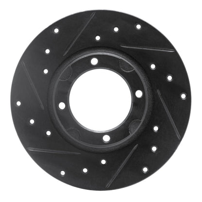 R1 Concepts Toyota Tercel Front Left Drilled & Slotted Black Brake Rotor (Part rncECB - 76003L) | rncECB - 76003L - JDMuscleSPK983637
