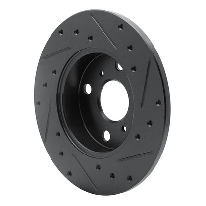 R1 Concepts Toyota Tercel Front Left Drilled & Slotted Brake Rotor (Part Number: RNC - ECB - 76017L) | rncECB - 76017L - JDMuscleSPK983661