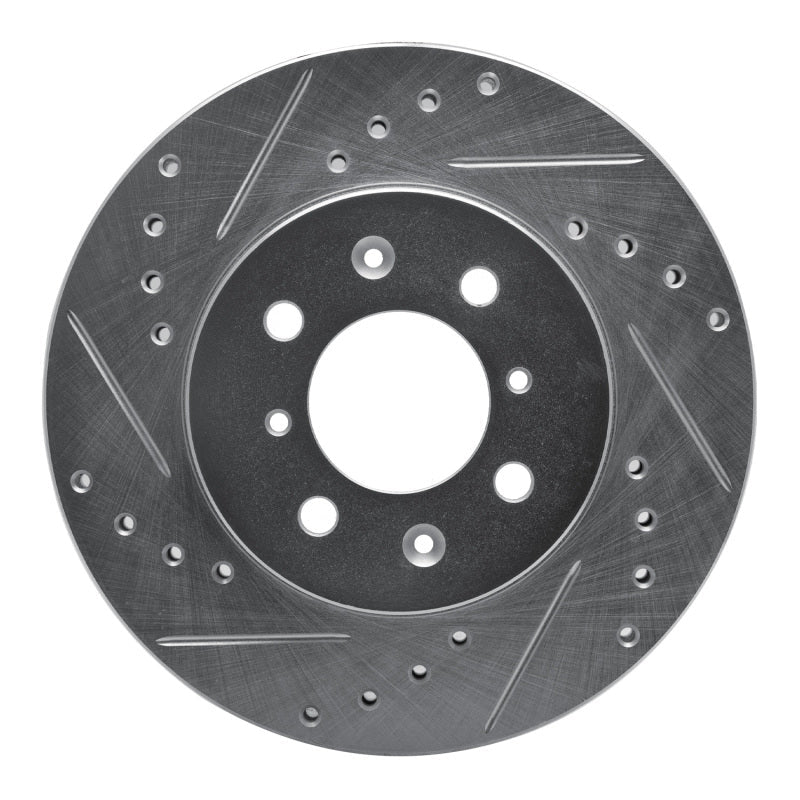 R1 Concepts Toyota Van Front Left Drilled & Slotted Silver Brake Rotor (1984 - 1985) | rncEDZ - 76097L - JDMuscleSPK987593