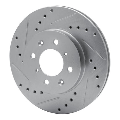 R1 Concepts Toyota Van Front Left Drilled & Slotted Silver Brake Rotor (1984 - 1985) | rncEDZ - 76097L - JDMuscleSPK987593