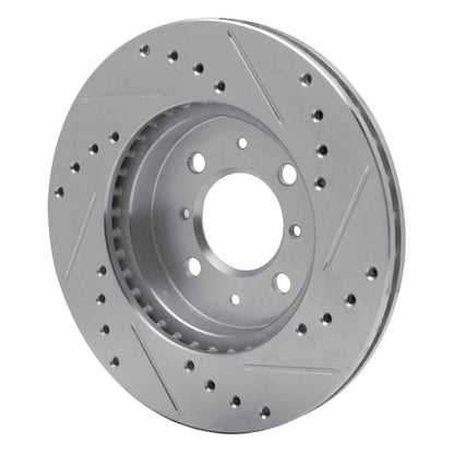 R1 Concepts Toyota Van Front Left Drilled & Slotted Silver Brake Rotor (1984 - 1985) | rncEDZ - 76097L - JDMuscleSPK987593