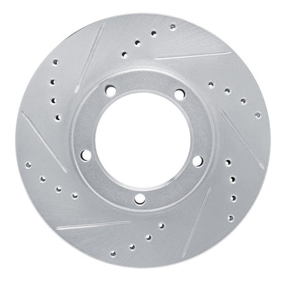R1 Concepts Toyota Van Front Left Drilled & Slotted Silver Brake Rotor (1986 - 1989) | rncEDZ - 76104L - JDMuscleSPK987605