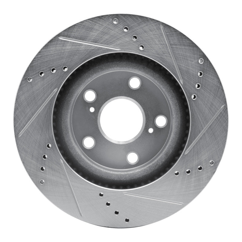 R1 Concepts Toyota Van Front Left Drilled & Slotted Silver Brake Rotor (1986 - 1989) | rncEDZ - 76104L - JDMuscleSPK987605