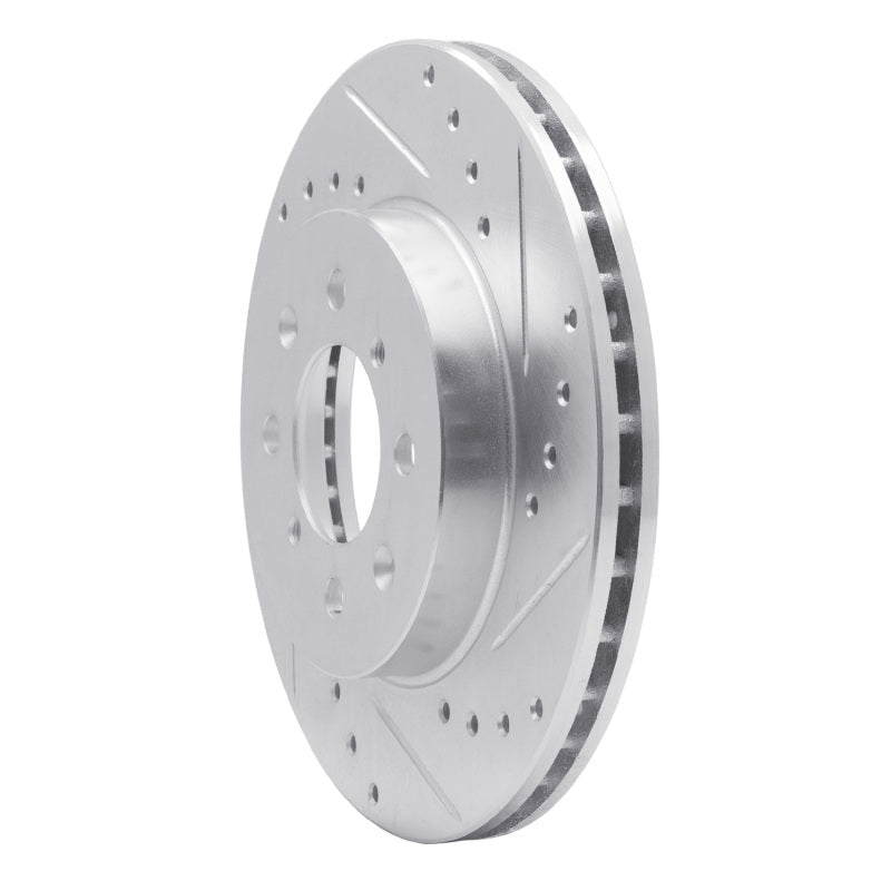 R1 Concepts Toyota Van Front Right Drilled & Slotted Brake Rotor (1984 - 1985) - Silver Finish | rncEDZ - 76097R - JDMuscleSPK987594