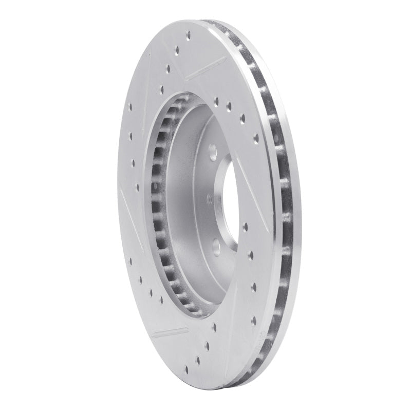 R1 Concepts Toyota Van Front Right Drilled & Slotted Brake Rotor (1984 - 1985) - Silver Finish | rncEDZ - 76097R - JDMuscleSPK987594