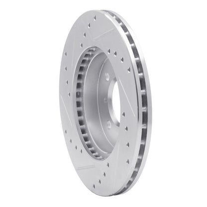 R1 Concepts Toyota Van Front Right Drilled & Slotted Brake Rotor (1984 - 1985) - Silver Finish | rncEDZ - 76097R - JDMuscleSPK987594