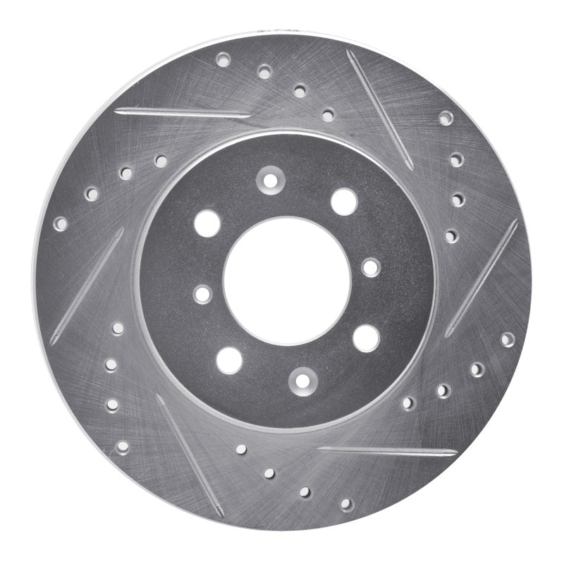 R1 Concepts Toyota Van Front Right Drilled & Slotted Brake Rotor (1984 - 1985) - Silver Finish | rncEDZ - 76097R - JDMuscleSPK987594