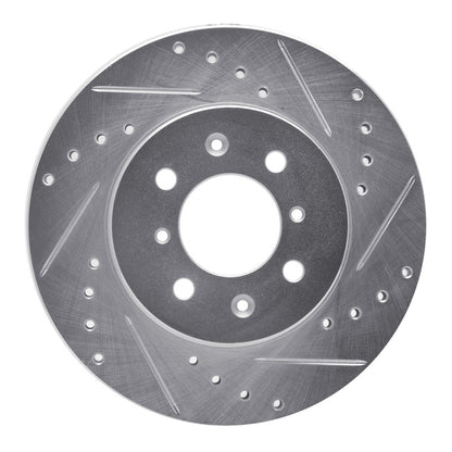R1 Concepts Toyota Van Front Right Drilled & Slotted Brake Rotor (1984 - 1985) - Silver Finish | rncEDZ - 76097R - JDMuscleSPK987594