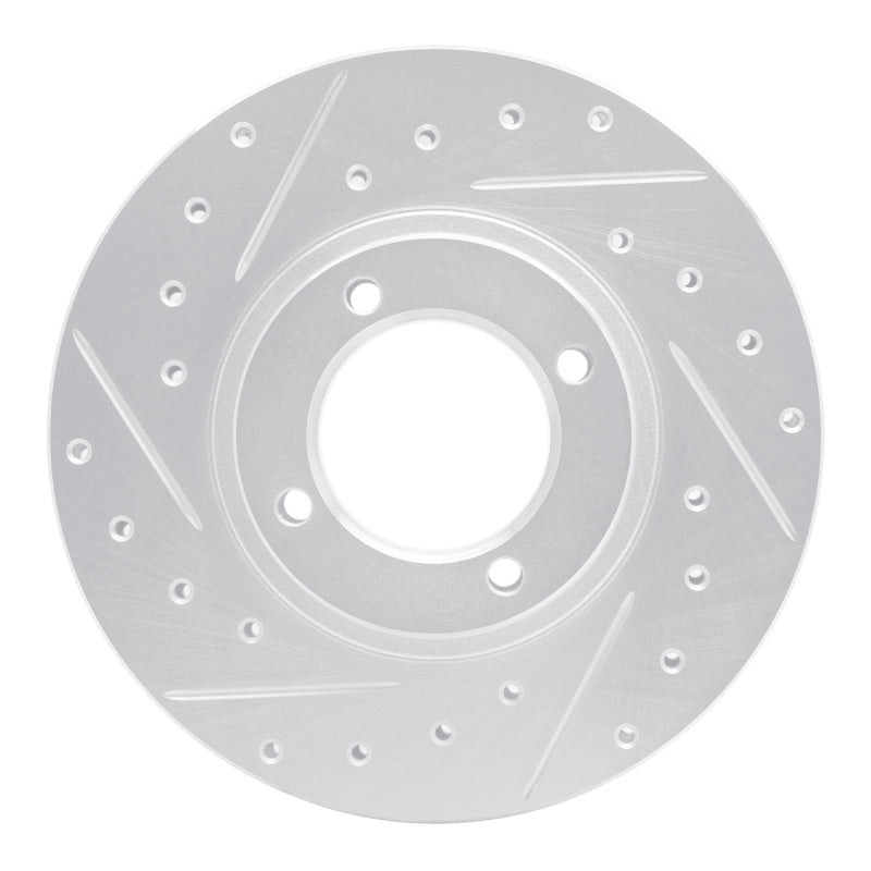 R1 Concepts Toyota Van Wagon Front Left Drilled & Slotted Silver Brake Rotor (Part No. rncEDZ - 76103L) | rncEDZ - 76103L - JDMuscleSPK987603