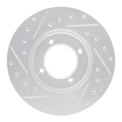 R1 Concepts Toyota Van Wagon Front Left Drilled & Slotted Silver Brake Rotor (Part No. rncEDZ - 76103L) | rncEDZ - 76103L - JDMuscleSPK987603