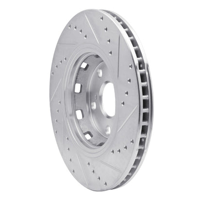 R1 Concepts Toyota Venza Front Left Drilled & Slotted Brake Rotor - Silver Finish | rncEDZ - 76085L - JDMuscleSPK987571