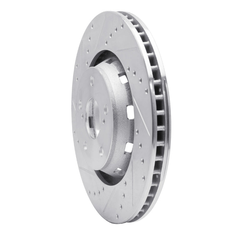 R1 Concepts Toyota Venza Front Left Drilled & Slotted Brake Rotor - Silver Finish | rncEDZ - 76085L - JDMuscleSPK987571
