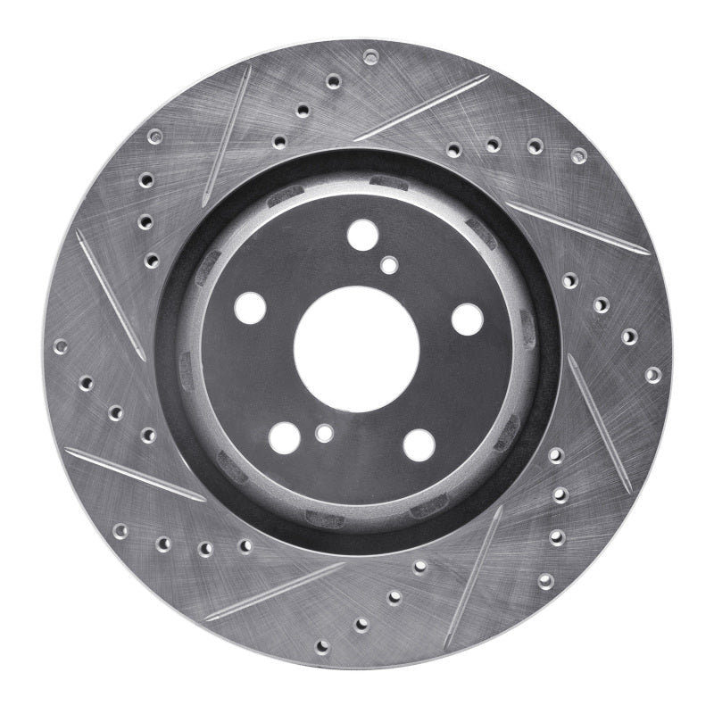 R1 Concepts Toyota Venza Front Left Drilled & Slotted Brake Rotor - Silver Finish | rncEDZ - 76085L - JDMuscleSPK987571